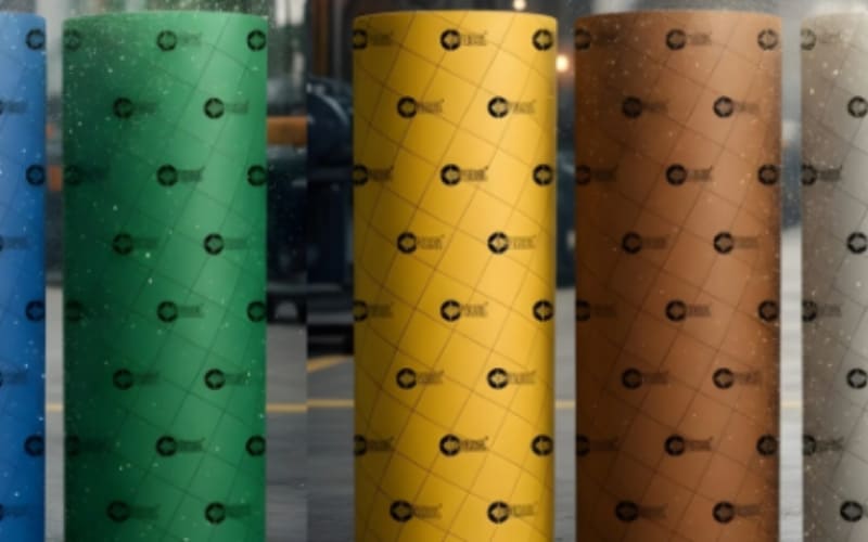 “Material composition and manufacturing differences between asbestos and non-asbestos gasket sheets showing fiber structure and industrial sealing quality.”