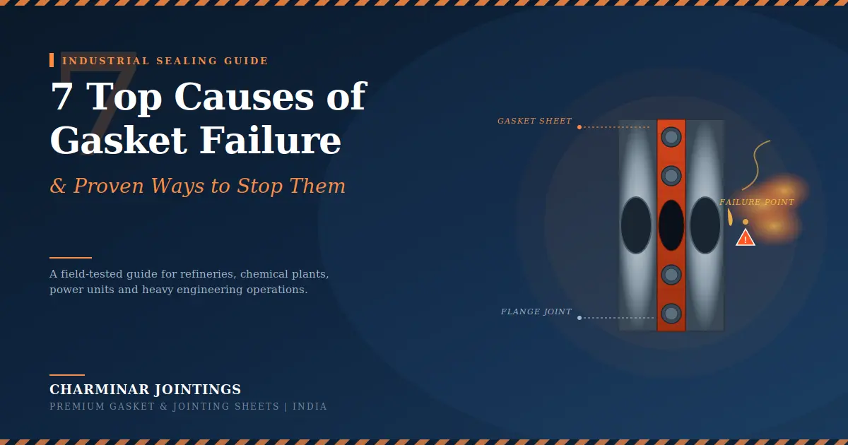 Top Causes of Gasket Failure in Industrial Plants — Charminar Jointings