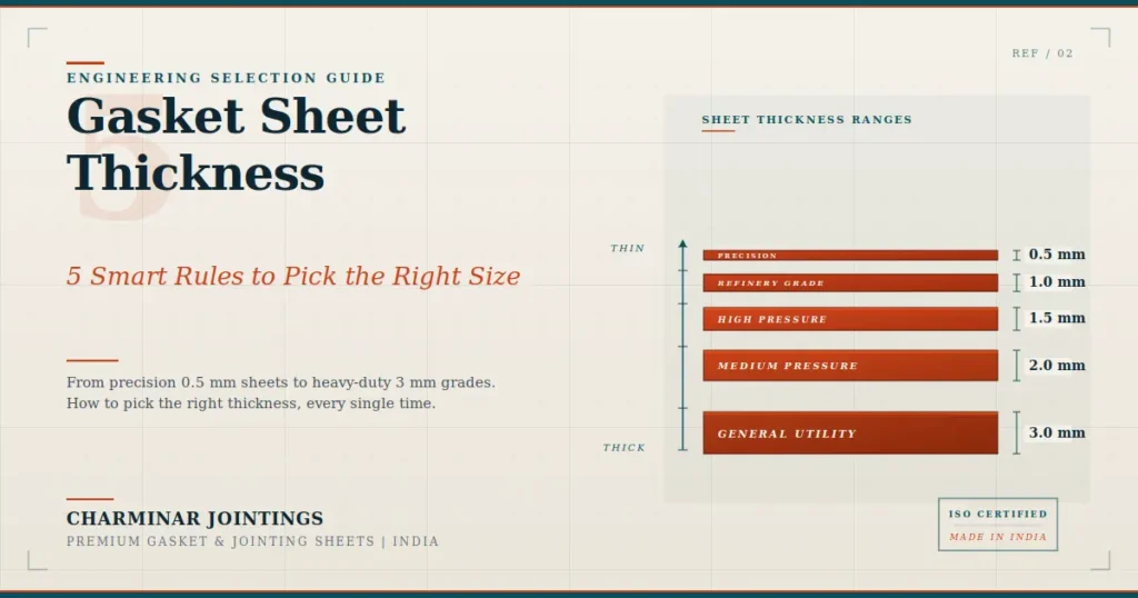 Gasket Sheet Thickness Selection Guide for Industrial Plants — Charminar Jointings