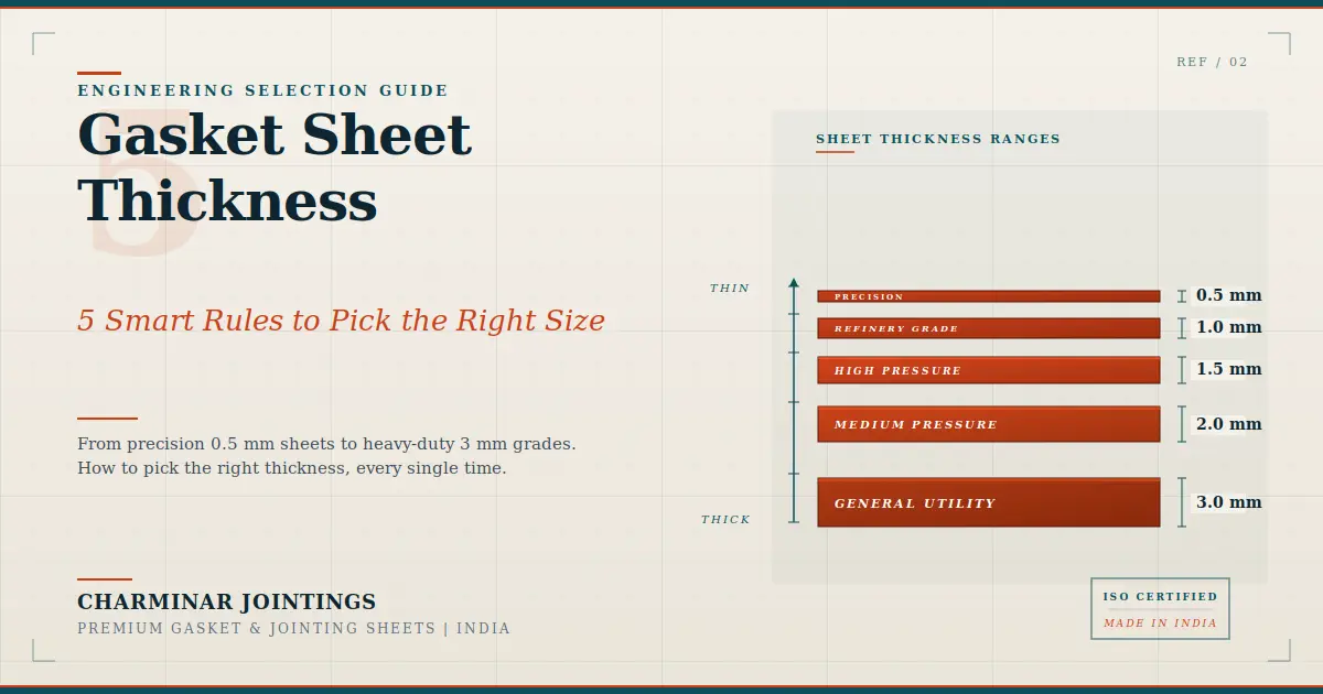 Gasket Sheet Thickness Selection Guide for Industrial Plants — Charminar Jointings