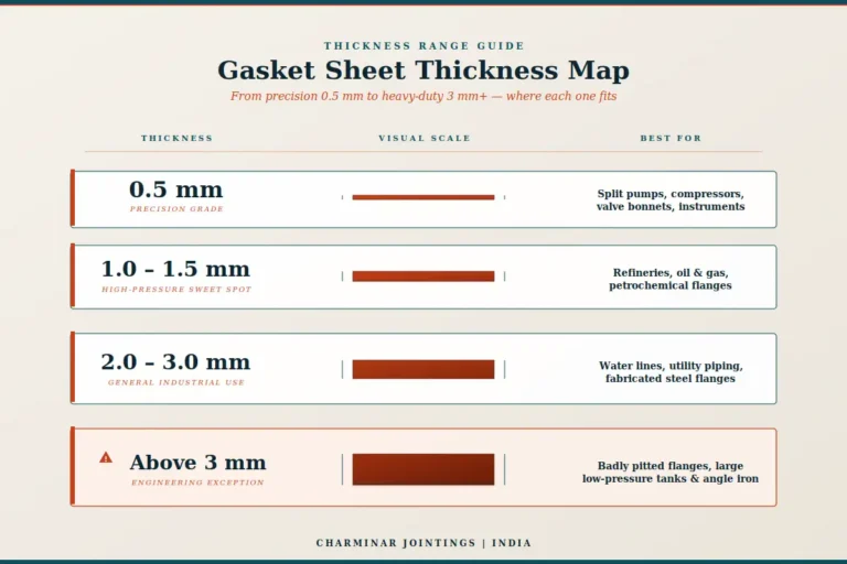 Gasket Sheet Thickness Selection Guide for Industrial Plants — Charminar Jointings