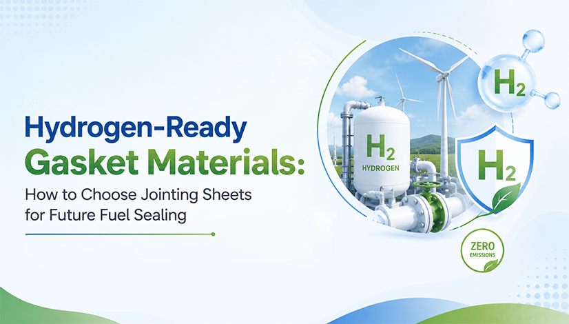 Hydrogen-ready gasket materials for sealing hydrogen pipelines, storage systems and future fuel infrastructure