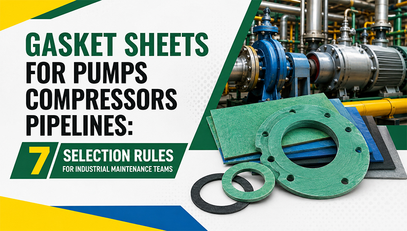 Gasket Sheets for Pumps, Compressors & Pipelines for industrial sealing applications